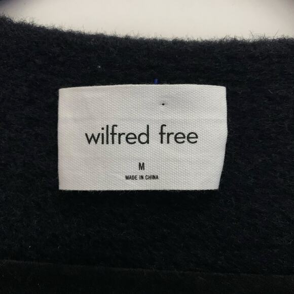 ARITZIA WILFRED FREE Sweater Black Medium Super Soft Very Oversized‎ Cozy - Picture 9 of 12